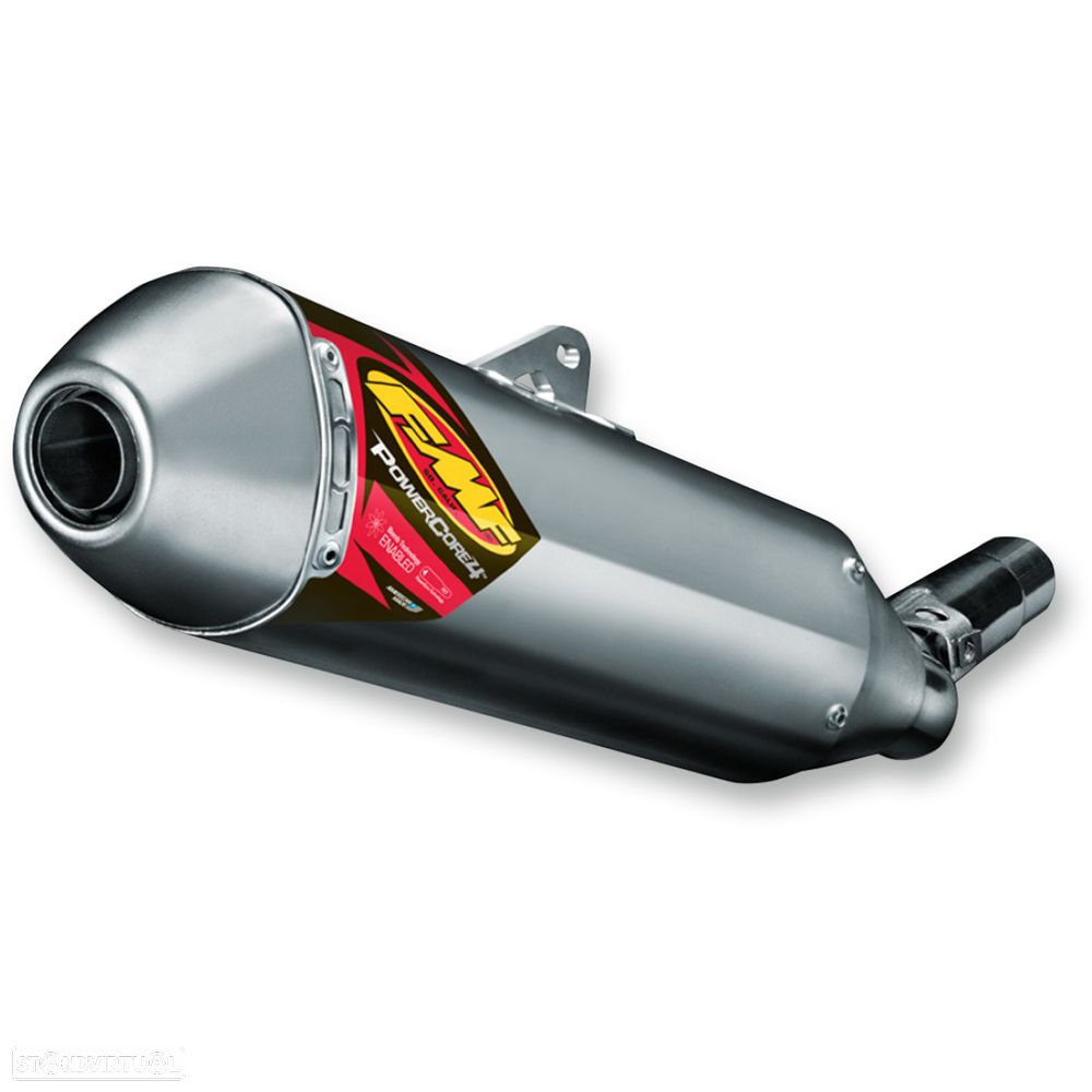 ponteira de escape fmf powercore 4 hex slip-on muffler aluminum yamaha yz / wr 450 - 1