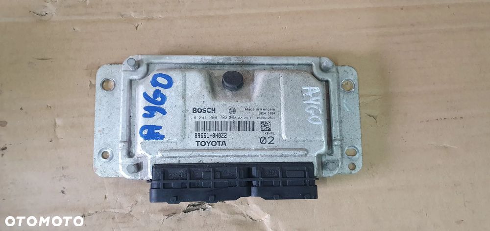 Komputer sterownik silnika Toyota Aygo 1.0 89661-0H022 0261208702 - 1