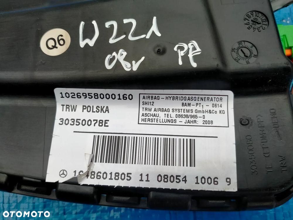 Mercedes W221 W164 S Klasa Poduszka Fotela Prawa 1648601805 - 2