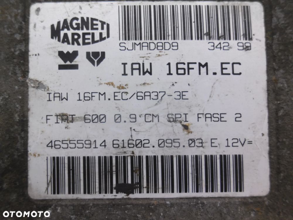 FIAT SEICENTO STEROWNIK SILNIKA 46555914 0,9 900 IAW16FM.EC POSIADAM 5 SZT - 4
