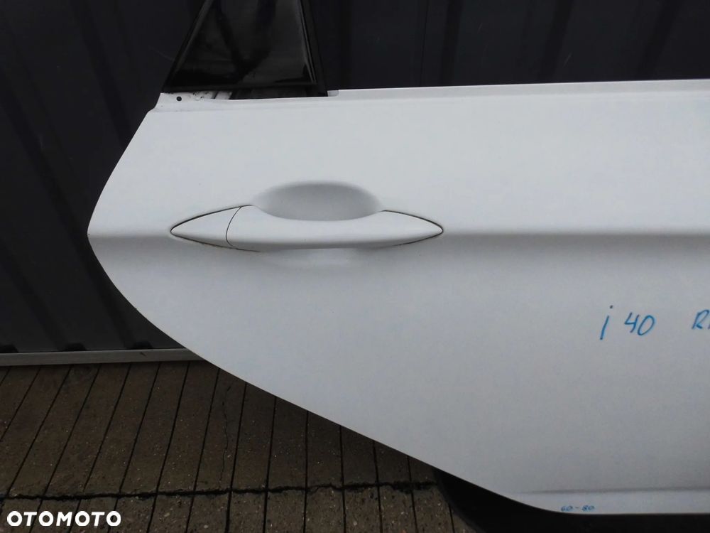 DRZWI HYUNDAI I40 KOMBI PRAWE TYLNE BIAŁE NCW ORYGINAŁ - 3