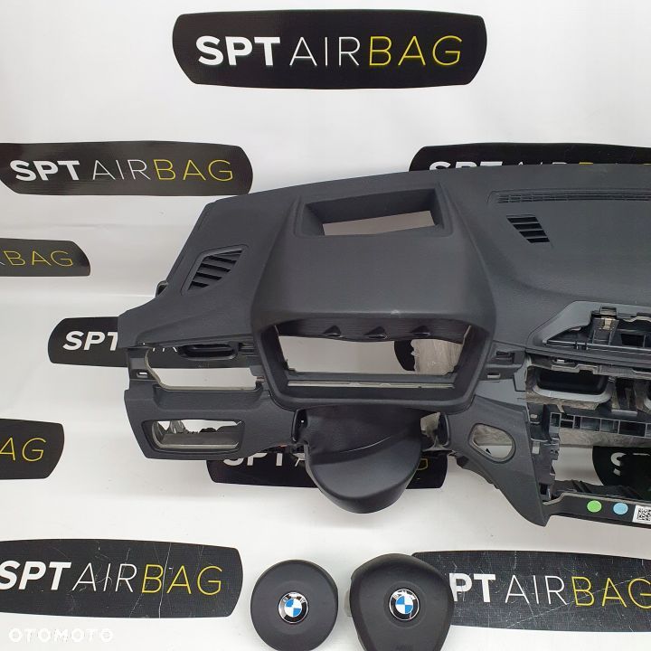 BMW X1 F48 DESKA ROZDZIELCZA KONSOLA KOKPIT PULPIT PODUSZKI AIRBAG AIR BAG PASY KIT SET - 2
