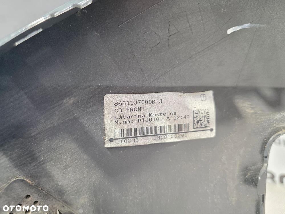 KIA CEED III 3 18- ŁADNY ZDERZAK PRZEDNI PRZÓD KOLOR GRAFITOWY NA 6xPDC NR 86511-J7000 , NR AUKCJI NZ1861 - 29