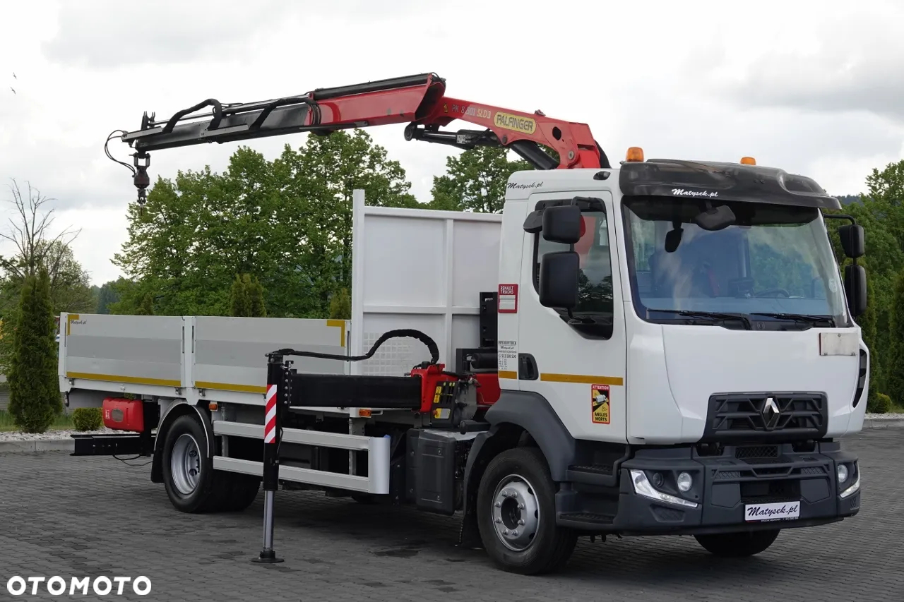 Renault D 210/  4X2 / SKRZYNIOWY 5 M + HDS PALFINGER PK 8.501 SLD A / UDŹWIG 5 580G / STEROWANIE RADIOWE / ROTATOR / SPROWADZONY - 5