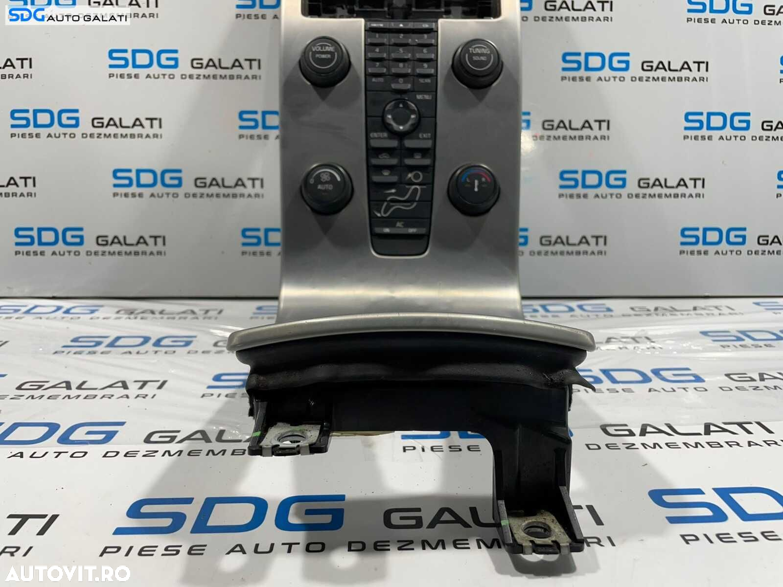 Interfata Panou Consola Comanda Buton Butoane Control Radio CD AC Clima Climatronic Volvo S40 2004 - 2012 Cod 1041050 [L3910] - 3