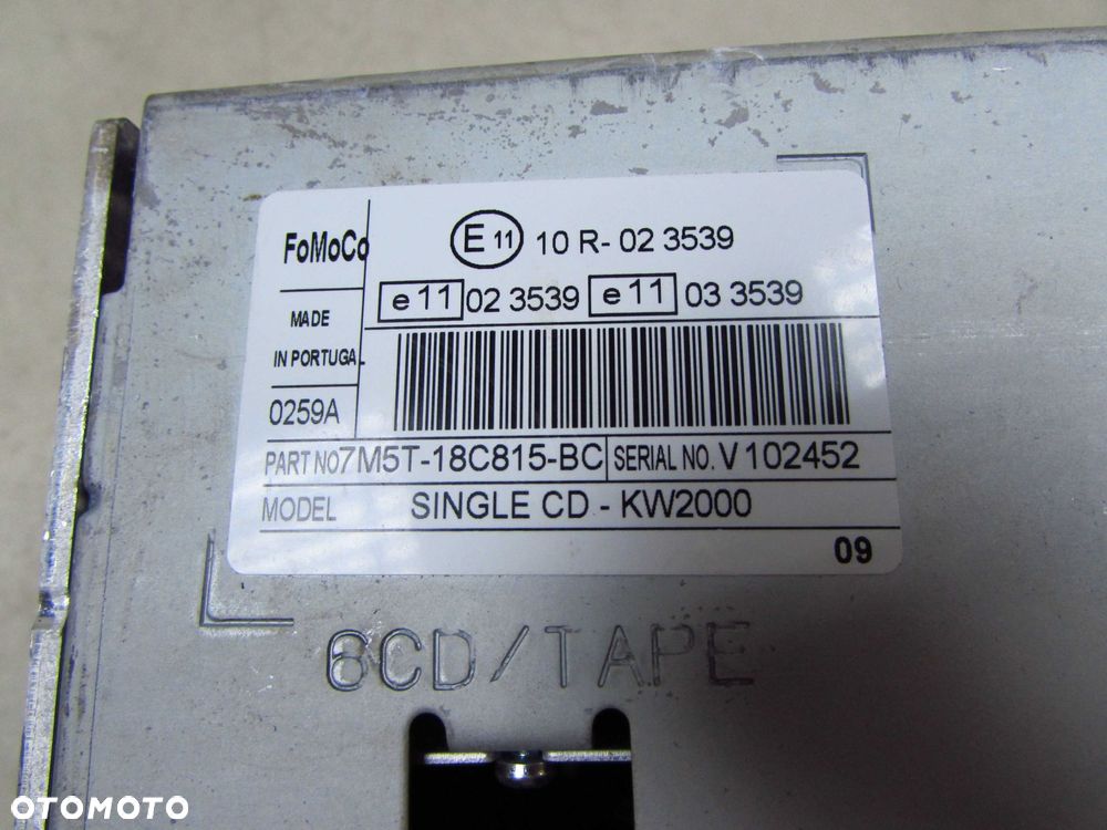 FORD MONDEO MK4 GALAXY S-MAX RADIO 6000 CD 7M5T-18B815-BC - 10