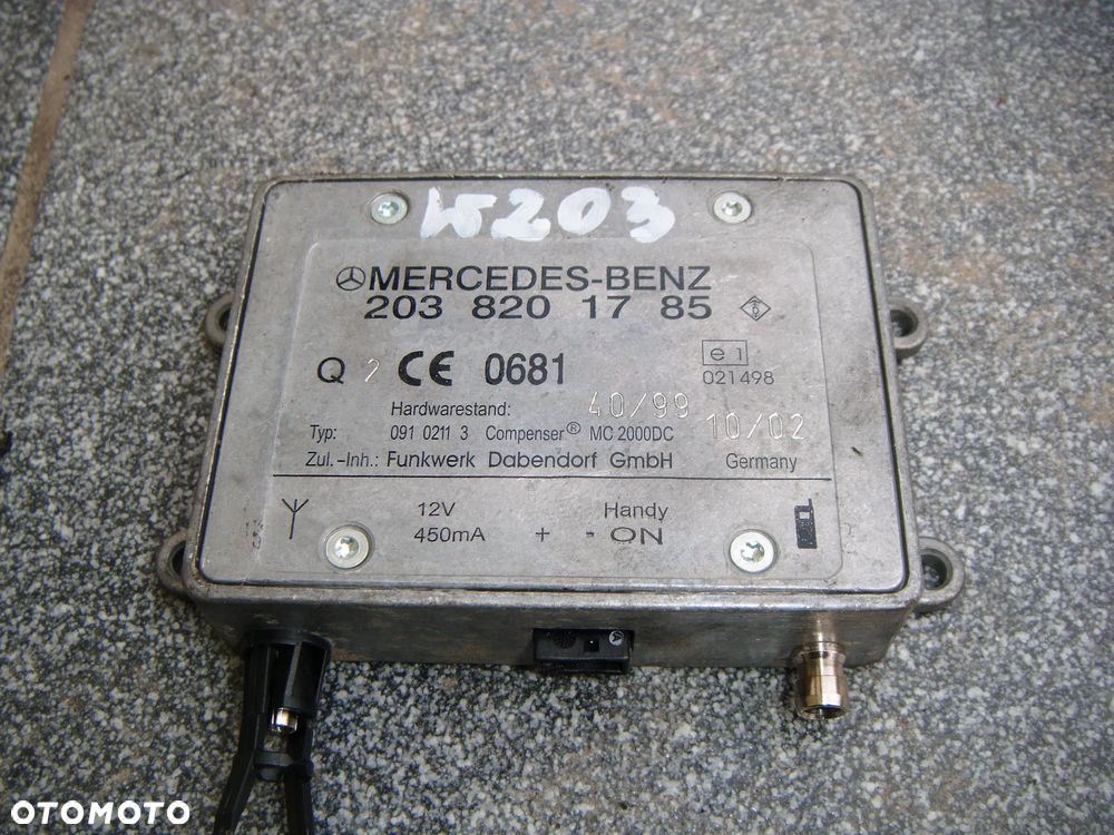 mercedes w203 c klasa wzmacniacz anteny 2038201785 - 1