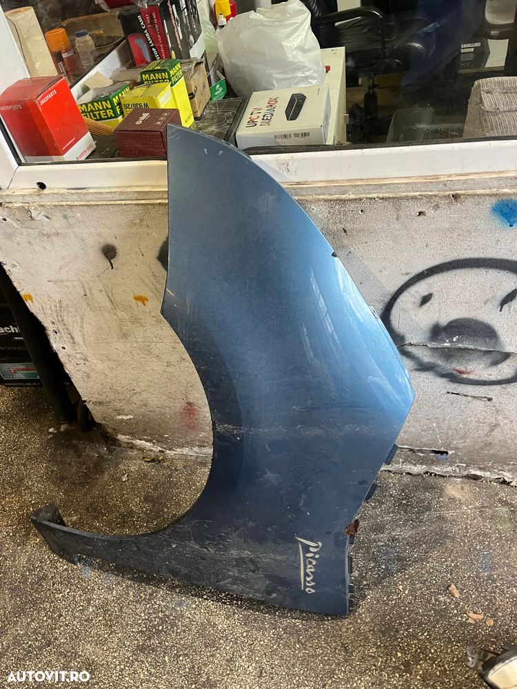 Aripa stanga fata Citroen C4 Picasso 2011 albastru bleo - 4