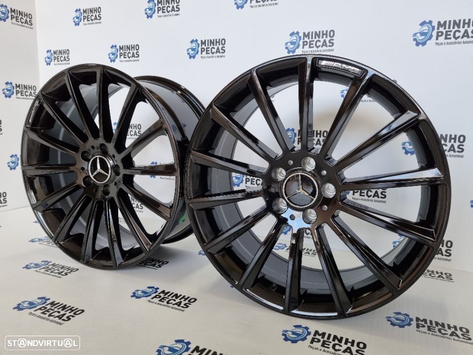 Jantes Mercedes (C63) AMG Turbine em 19 Preto Brilho - 3