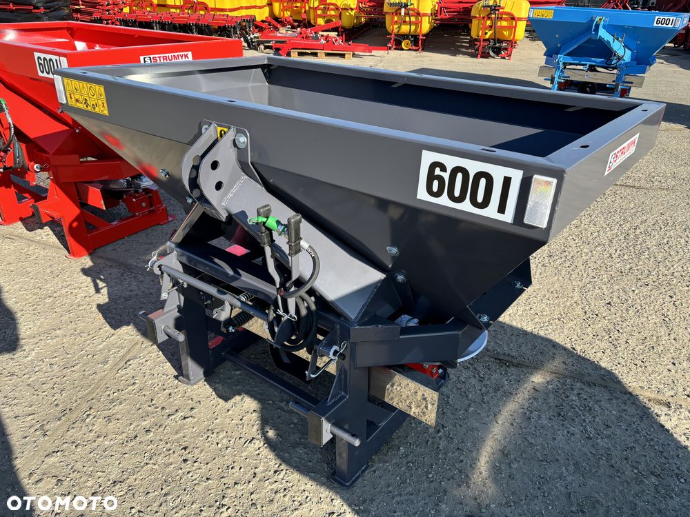 Dwutalerzowy rozsiewacz nawozów STRUMYK siewka do nawozu, siewnik 400-1200L sito/ tarcza z kwasówki/ przekładnia aluminiowa/ plandeka / sito - 2