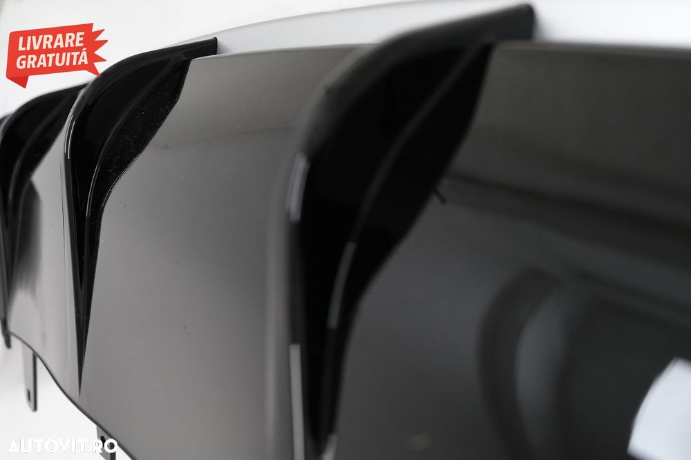 Difuzor Bara Spate si Ornamente Evacuare Audi A6 4G Facelift (2015-2018) RS6 Desig- livrare gratuita - 11