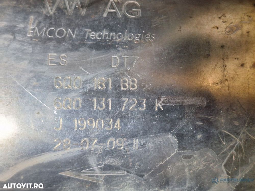 Filtru de particule cu senzori SEAT IBIZA V 6J5, 6P1 2008 - > TDI BMS 6Q0181BB ;  6QO131723K - 2