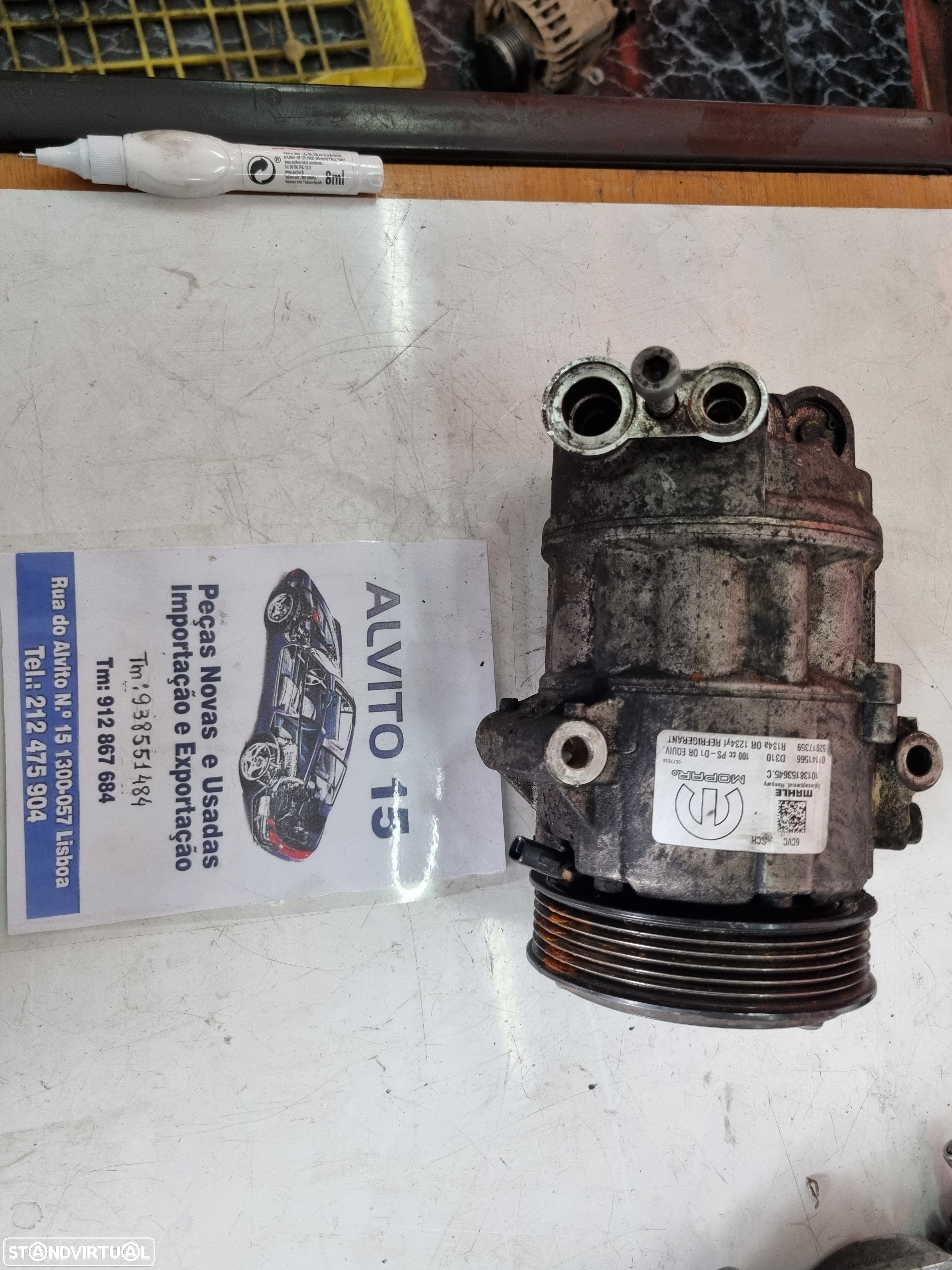 Compressor de AC  Fiat Tipo 1.3 D  ref: 01141566 - 2