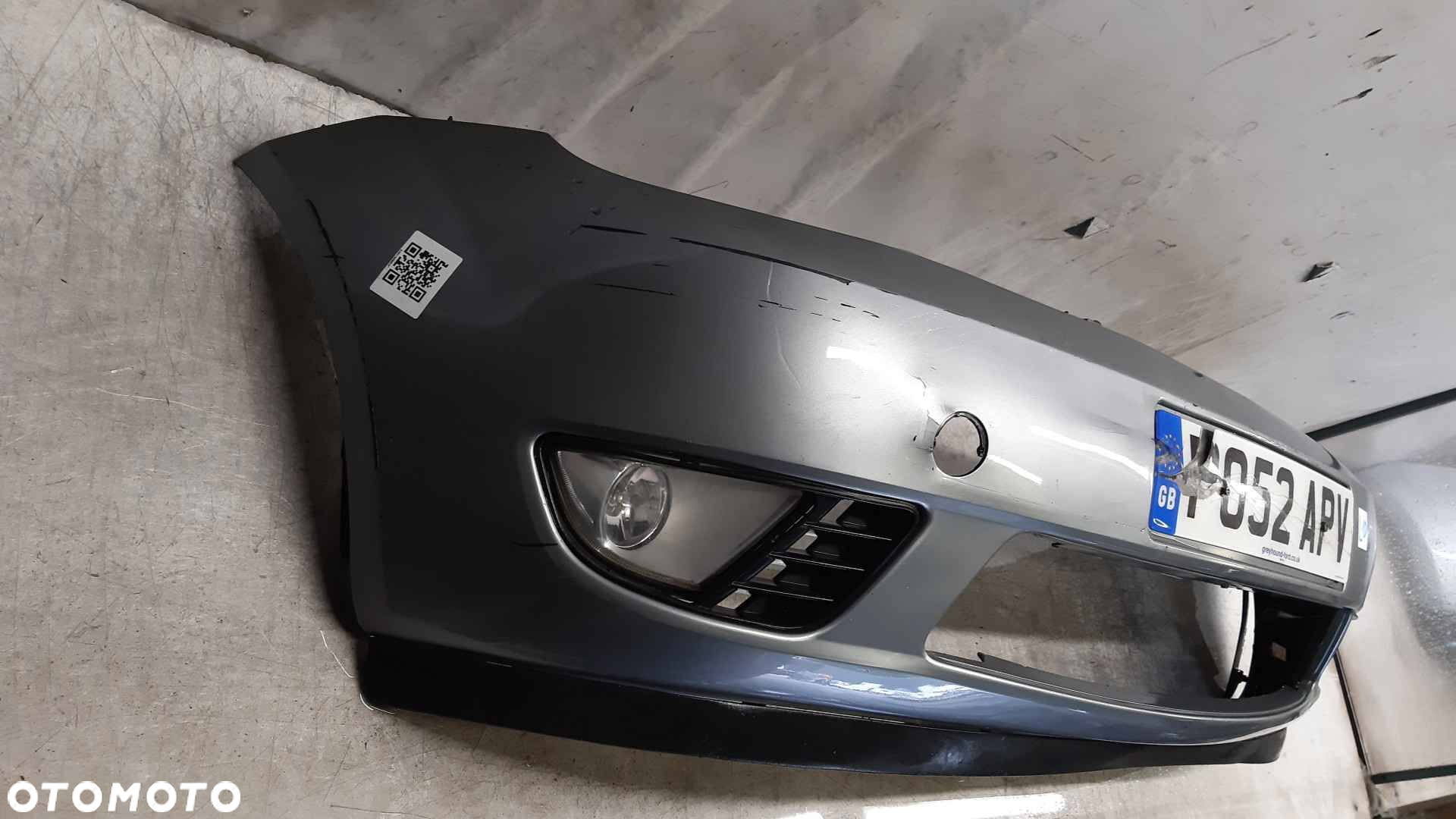 } ZDERZAK PRZEDNI PRZÓD FORD FIESTA MK6 MK.6 6 VI J4 BŁĘKITNY HALOGENY - 3