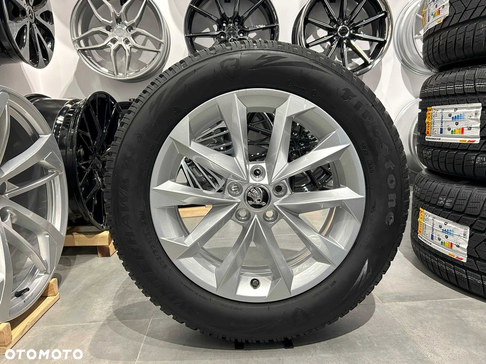 Oryginalne koła zimowe 16 5x100 ET35 Skoda Kamiq 205/60R16 Firestone