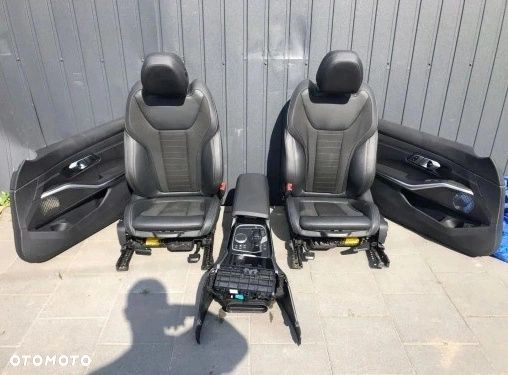 FOTELE TAPICERKA BMW 3 G21 SPORT GRZANE MANUALNE SKÓRA / MATERIAŁ KOMPLET - 1