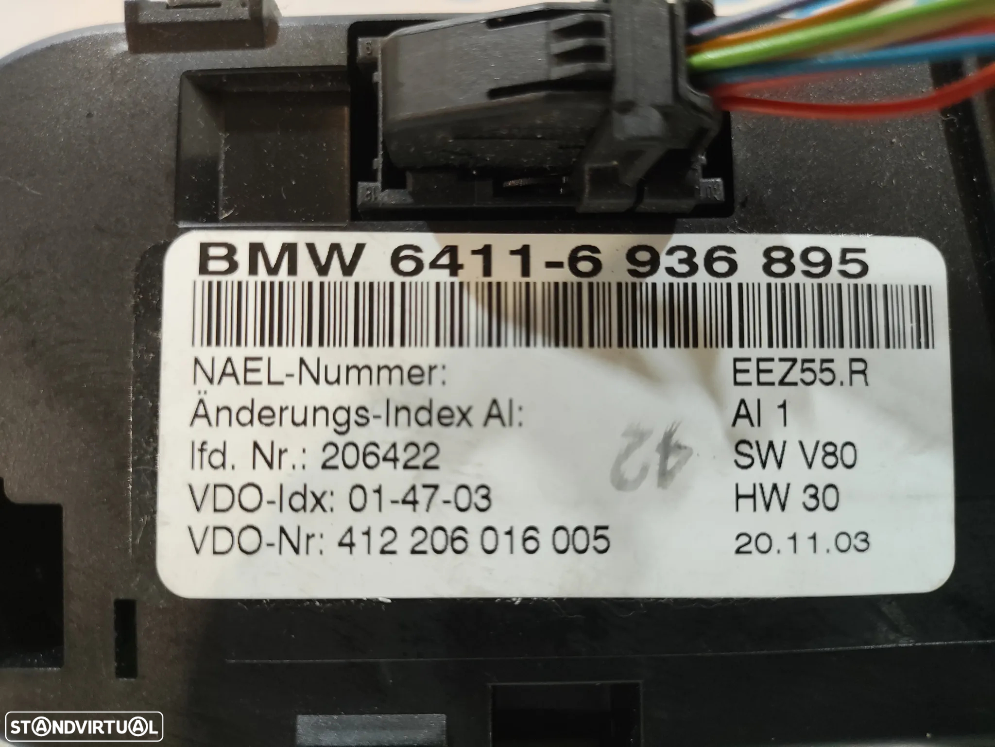 DISPLAY SOFAGEM COMANDO CHAUFFAGE CLIMATRONIC BMW Z4 E85 ROADSTER CABRIO 6936895 - 8