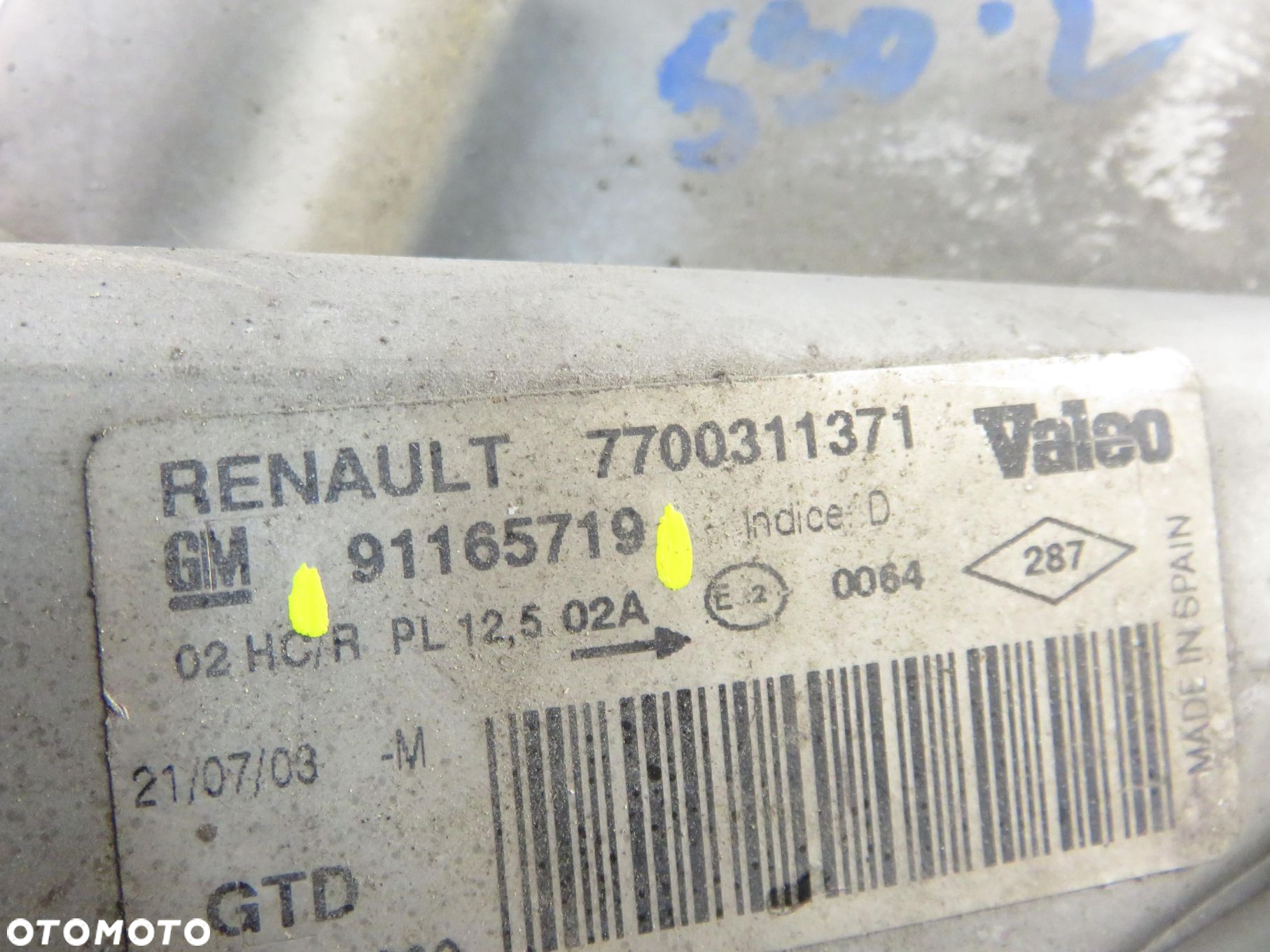 LAMPA LEWA PRZEDNIA RENAULT TRAFIC II 91165719 - 8