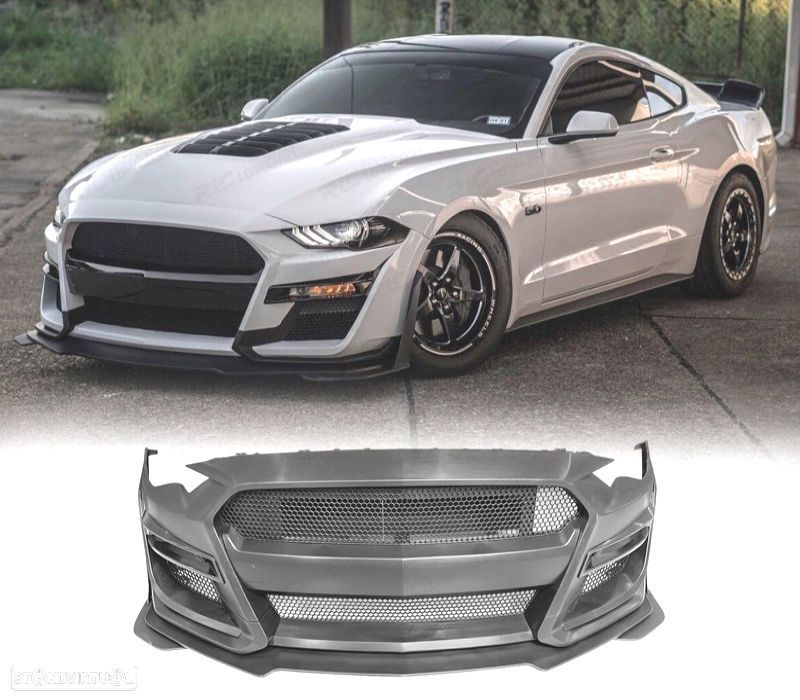 PARA-CHOQUES FRONTAL FORD MUSTANG 18-19 LOOK GT500 - 1