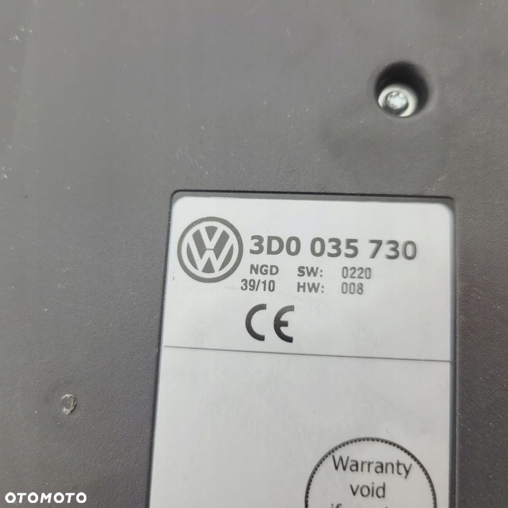 VW PHAETON II LIFT 3GP MODUŁ STEROWNIK TELEFONU BLUETOOTH 3D0035730 - 2