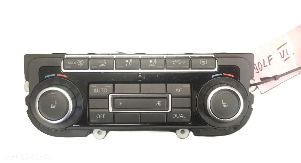 VOLKSWAGEN GOLF VI 6 08-16 r. PANEL STEROWANIA KLIMATYZACJI 5K0907044BD + - 1