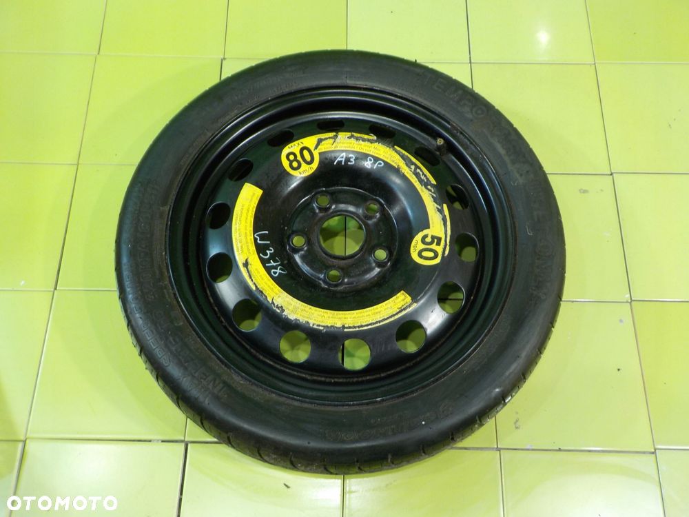 AUDI A3 8P GOLF V GOLF VI kolo dojazdowe 125/70/16 5X112 - 1