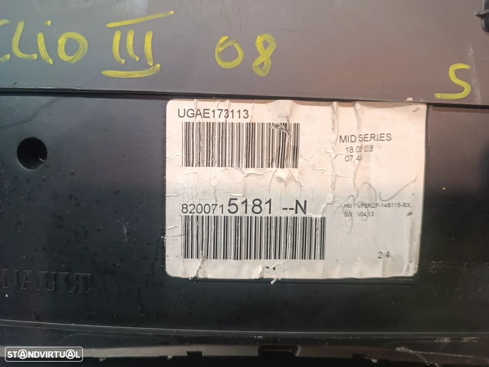 QUADRANTE RENAULT CLIO III 1.2i REF: 8200715181-N - 2