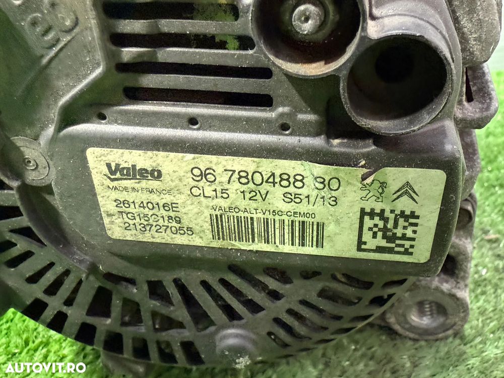 ALTERNATOR PEUGEOT 308 1.6 DIESEL 2014 COD OEM 9678048880 2013-2021 - 8