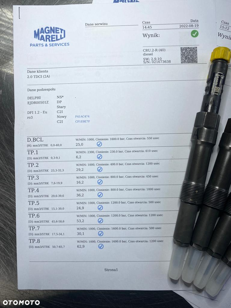 WTRYSKIWACZ TEST 2.0 TDCI EJDR00501Z WTRYSK SPRAWDZONE IMA FORD MONDEO MK3 X TYPE 3S7Q 9K546 BB - 5