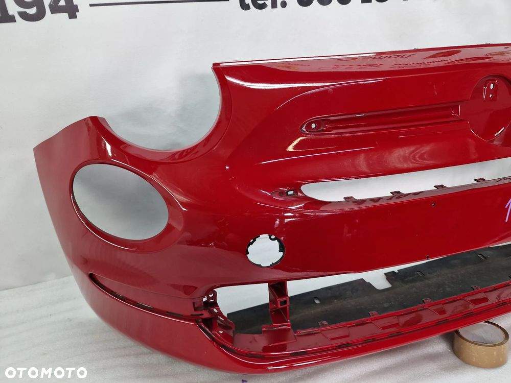 FIAT 500 LIFT 14- ZDERZAK PRZEDNI PRZÓD , NR 735619491 , KOLOR CZERWONY , NR AUKCJI NZ1371 - 7