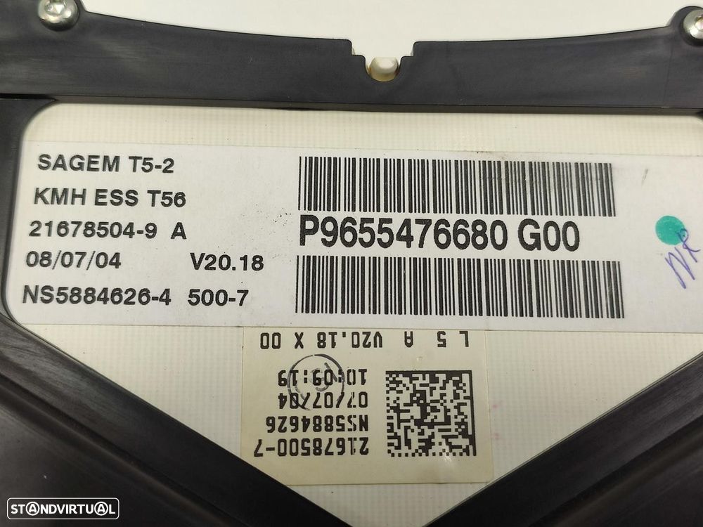 QUADRANTE PEUGEOT 307 CC 2005 - 4