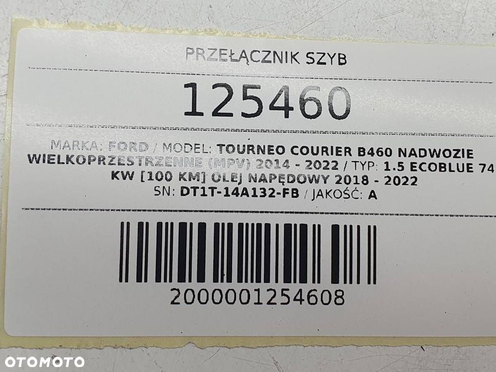 PRZEŁĄCZNIK PANEL SZYB DT1T-14A132-FB TOURNEO COURIER TRANSIT EU - 6