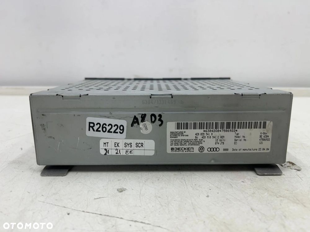 Moduł Radia Audi A8 D3 02-10r. sterownik wzmacniacz radia tuner 4e0035541b - 7