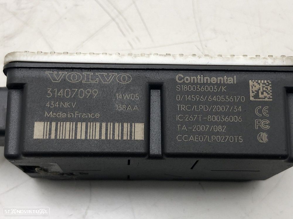 Modulo de entrada sem chave VOLVO V40 D2 | 03.12 -  Usado REF. 31407099 - 3