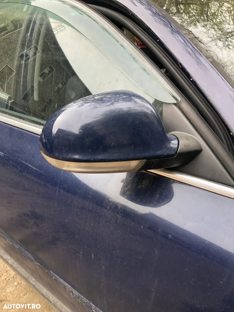 Oglinda electrica stanga/dreapta VW Volkswagen Passat B5.5 facelift albastru cu semnalizare - 3