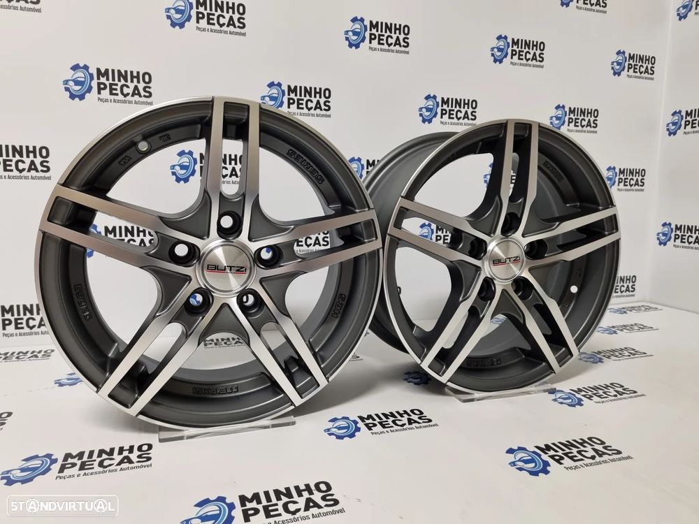 Jantes BUTZI Atria em 15 (5x114.3) Gunmetal Polido - 2
