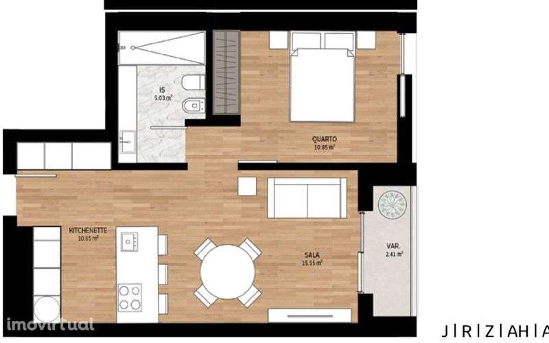 T1 Edifício ETHULA - Foz de Prata - Grande imagem: 3/12