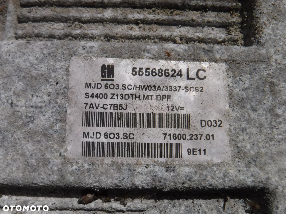 Opel Corsa D 1.3 CDTI  sterownik komputer silnika 55568624LC - 2