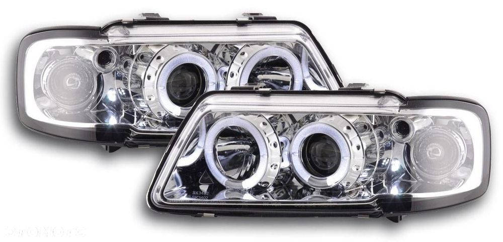 REFLEKTORY LAMPY DO AUDI A3 8L OD 1996 DO 2000 Roku  SOCZEWKI RINGI - 1