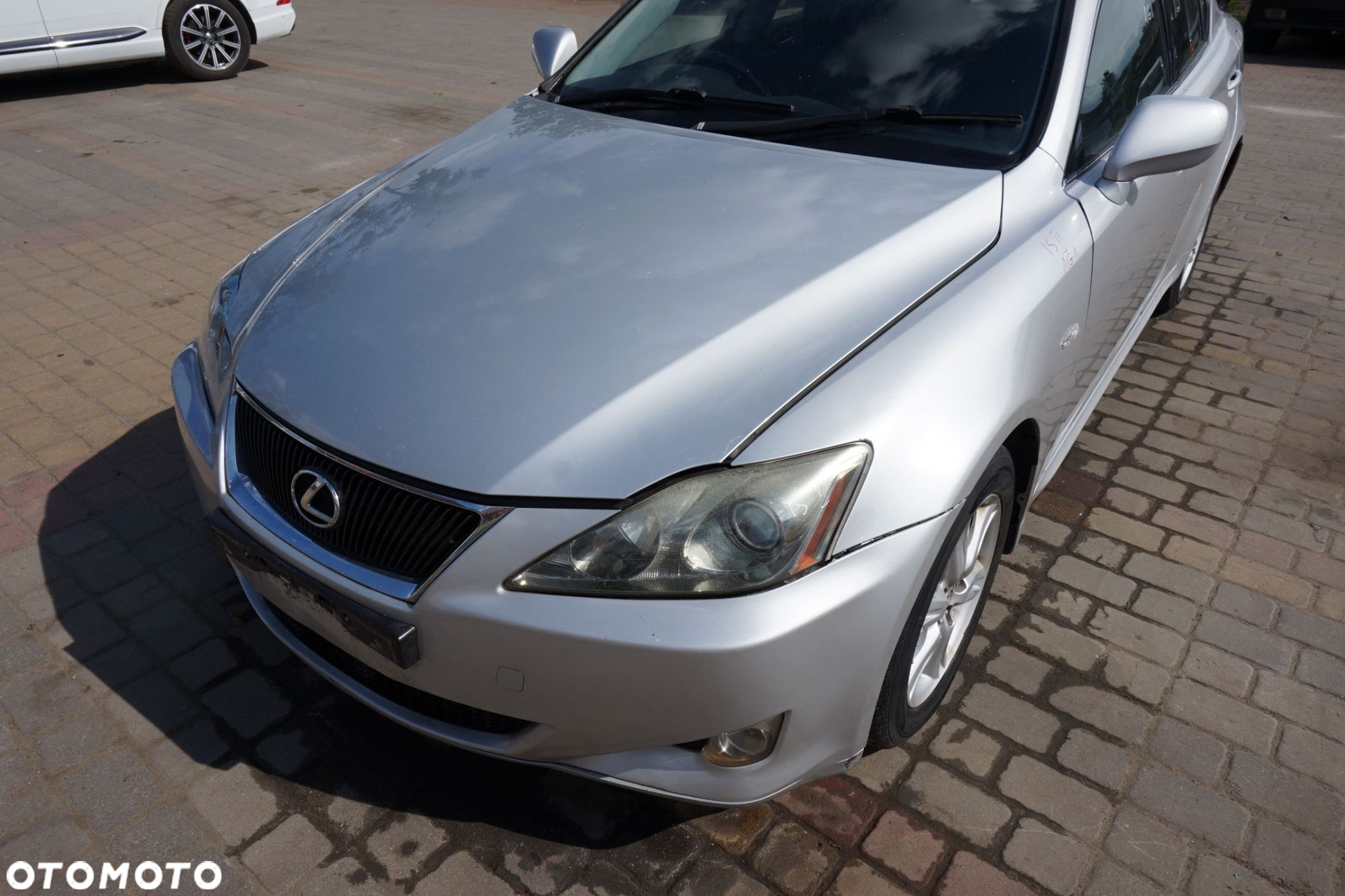 MASKA ZDERZAK BŁOTNIKI LAMPY IS II E2 1G1  LEXUS 2005-2010 SREBRNY PRZÓD KOMPLETNY - 4