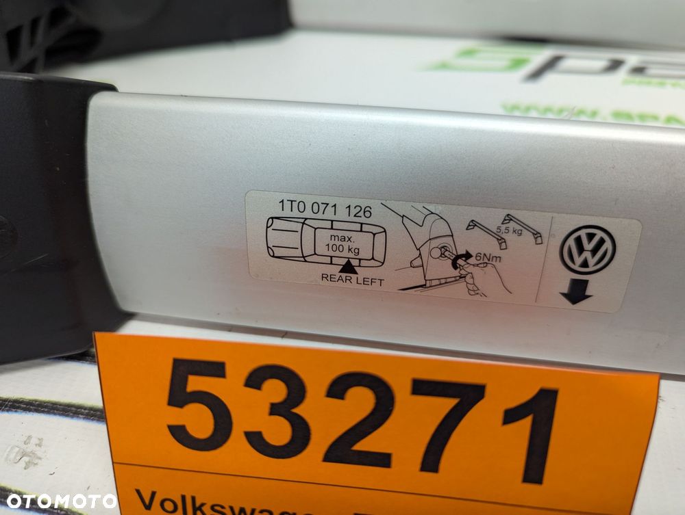 Bagażnik dachowy bazowy belki poprzeczki Volkswagen Touran 03-15 - 6