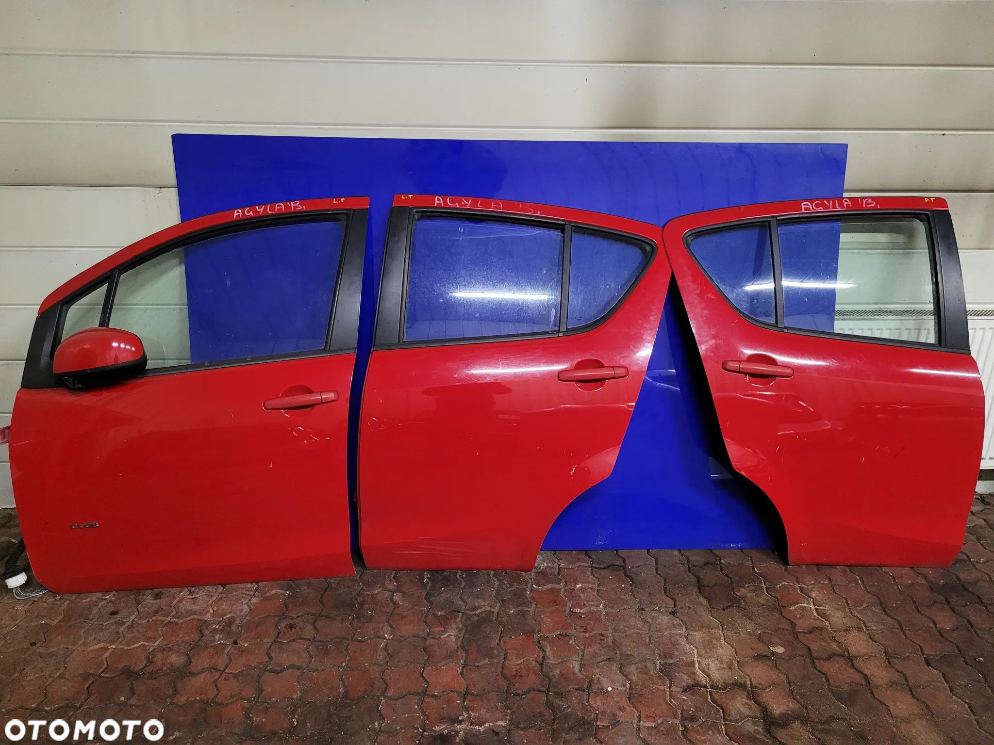 PRZOD LEWY ZAMEK 299 ZŁ DRZWI LEWY TYŁ PRZÓD PRAWY TYŁ CZĘŚCI WYPOSAŻENIA DRZWI OPEL AGILA B - 1