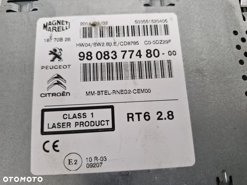 CITROEN DS5 RADIO FABRYCZNE CD NAWIGACJA 9808377480 - 4