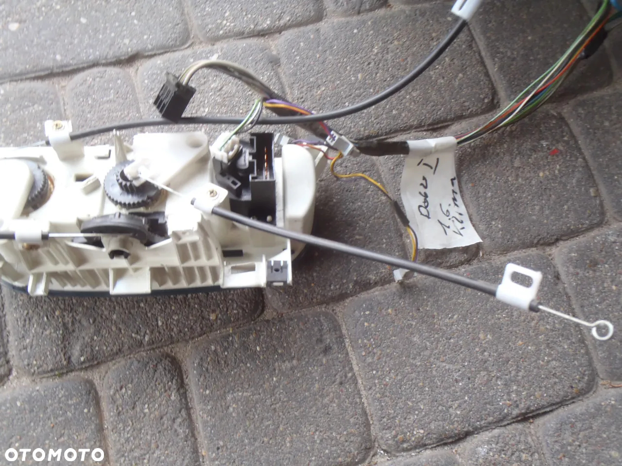 panel nawiewu pokrętło włacznik klimatyzacji linka cięgno wentylator rezystor fiat doblo - 9
