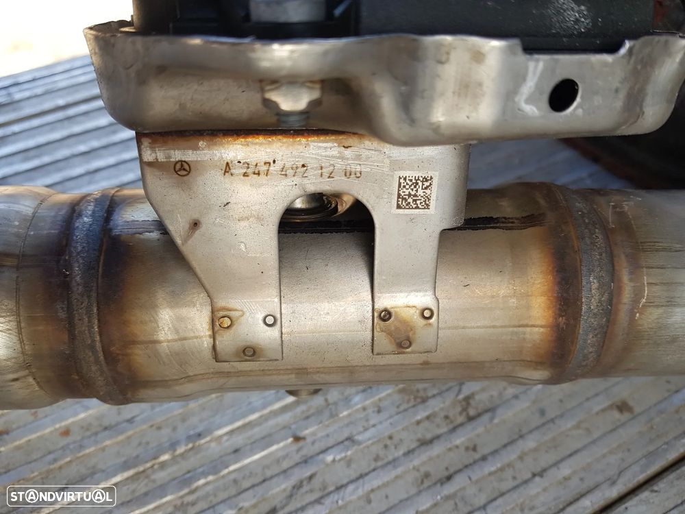 Borboleta do Escape Mercedes CLA W118 Classe A W177 GLB GLA B W247 2019-2024 Diesel A2139068601 - 2