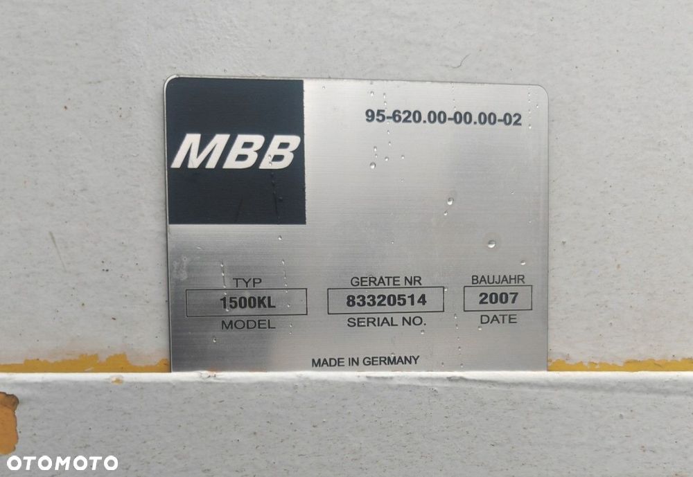 ZABUDOWA KONTENER 1500 KL 2007r Dł. 7.35m Szer. 2.55m Wys. 2.60 Podr. 0,86m - 9