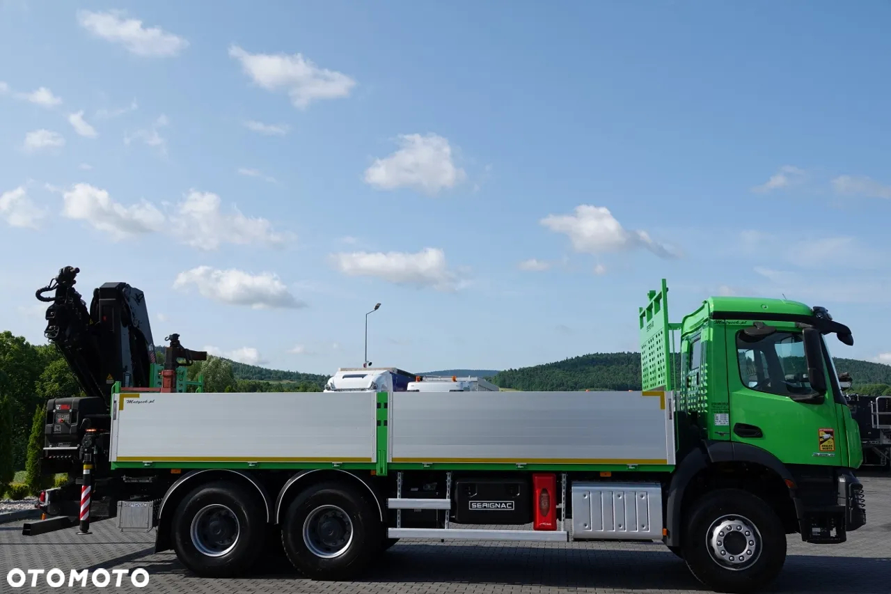 Mercedes-Benz AROCS 2636 / 6x4 / SKRZYNIOWY- 6,5 M / + HDS HIAB 4x wysów: 13 m / EURO 6 / STEROWANIE RADIOWE /OPONY 100 % - 10