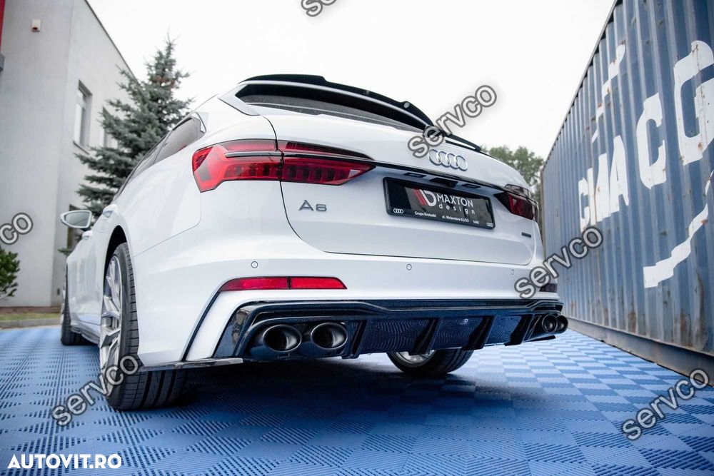 Difuzor si imitatii evacuare Audi A6 C8 S-Line 2018- v6 Maxton Design - 1