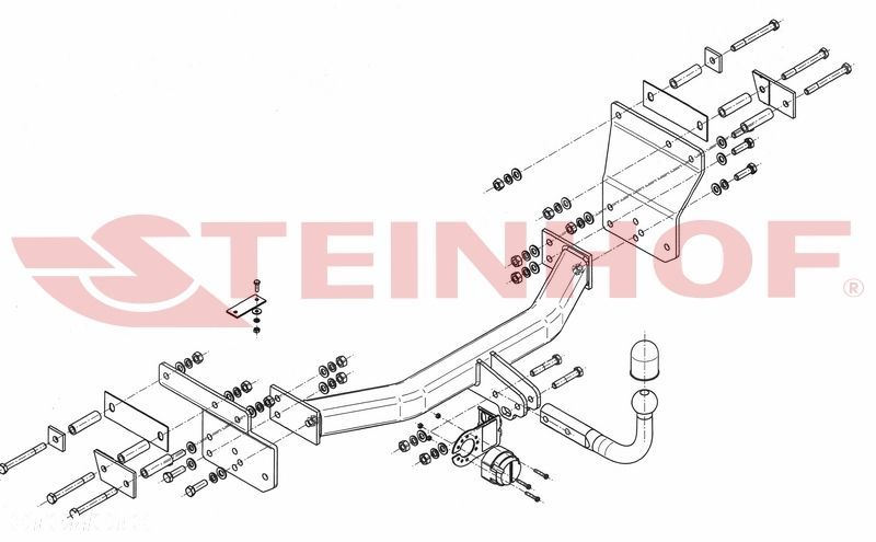 Hak Holowniczy + MODUŁ 7PIN do Dodge Avenger Sedan od 2007 do 2015 - 2