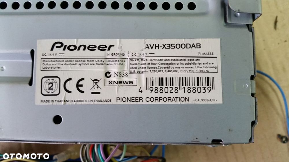 radio cd pionner avh-x3500dab - 9